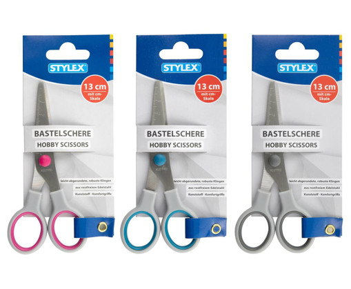 Picture of Scissor For Kids Metal 13cm Hobby Stylex