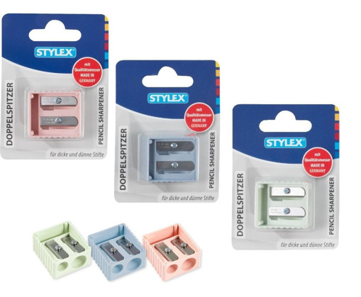 Picture of Sharpener Plastic Asstd.clrs Duo Stylex