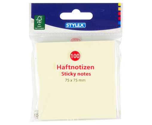 Picture of Stick Notes 75x75mm 100sh Stylex