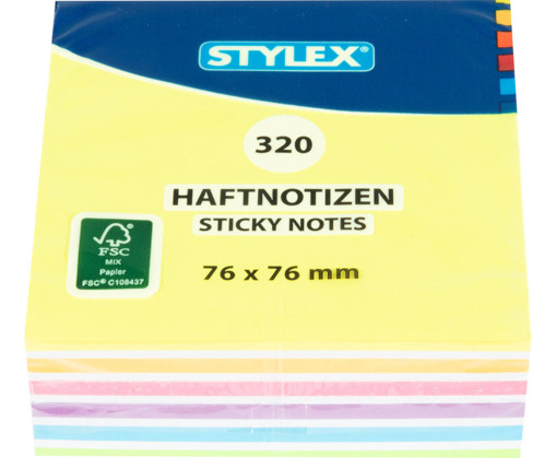 Picture of Stick Notes 76mmx76mm 320sh Stylex
