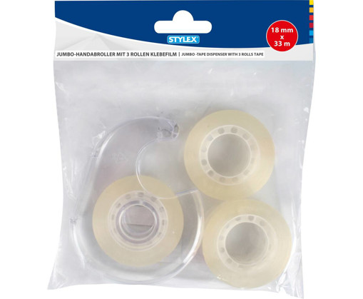 Picture of Tape dispenser 4pcs 18mmx33m With Tape Stylex