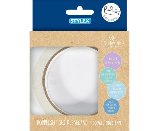 Picture of Tape Double sided 20m 12mm Transparent Stylex