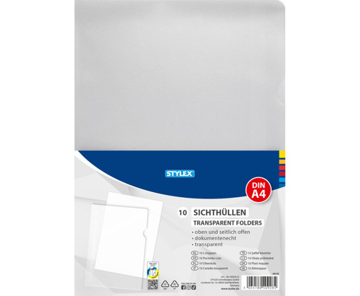 Picture of Transparent sheet L A4 10pcs Stylex