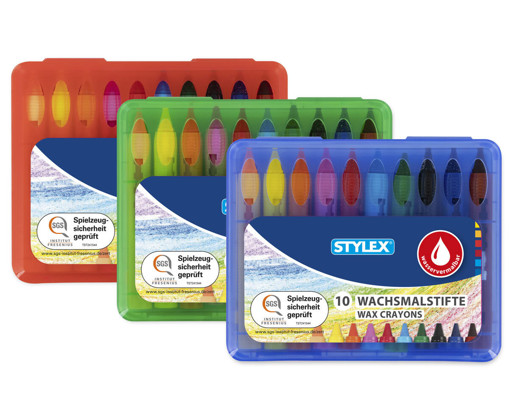 Picture of Wax pens 10clrs Water Proof Stylex
