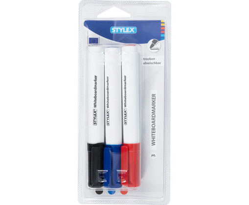 Picture of WhiteBoard Marker 3clrs 3mm Stylex
