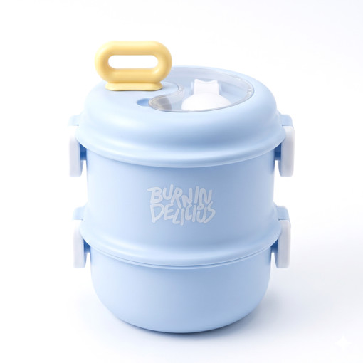 Picture of Lunch Box 430ml Pastel Round