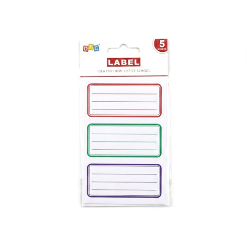 Picture of Book labels Asstd.clrs 15pcs Dec