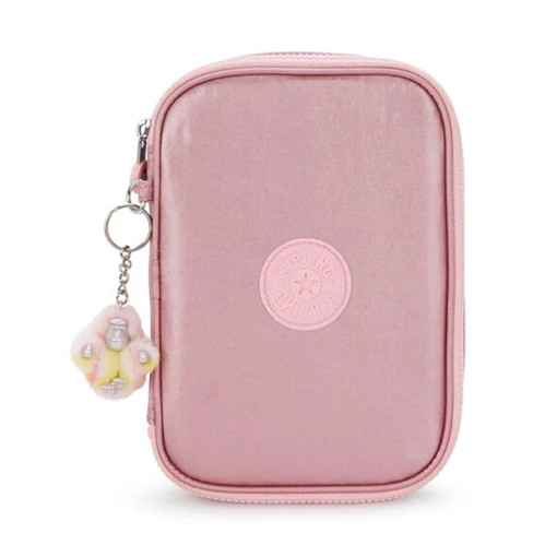Picture of Pencil Case Bronze Pink Met 100 Pens Kipling