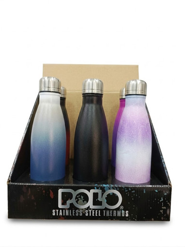 Picture of Water Bottle Stainless Steel 500ml Degrated Polo