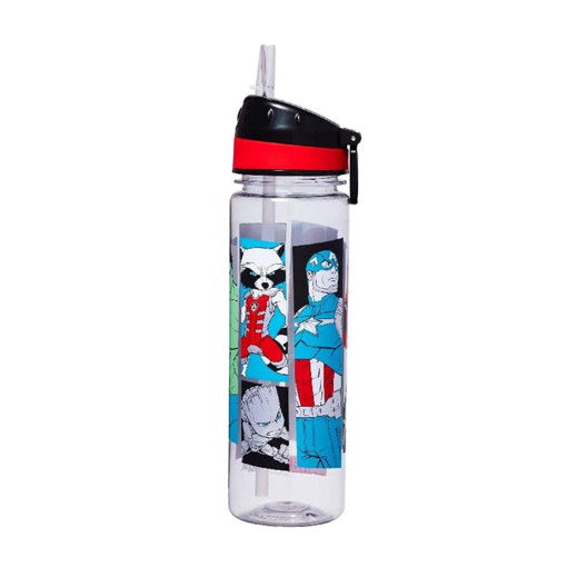 Picture of Water Bottle Plastic 650ml Marvel Smiggle