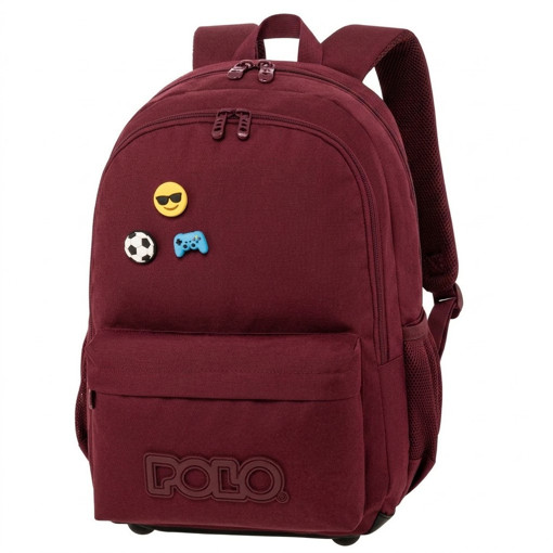 Picture of Backpack 2comp. Large Burgundy Polo