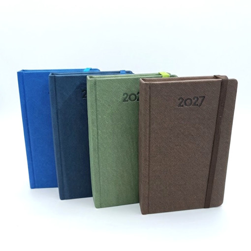 Picture of Daily Diary 9x14cm 2027 Bassile,Pocket W Elastic