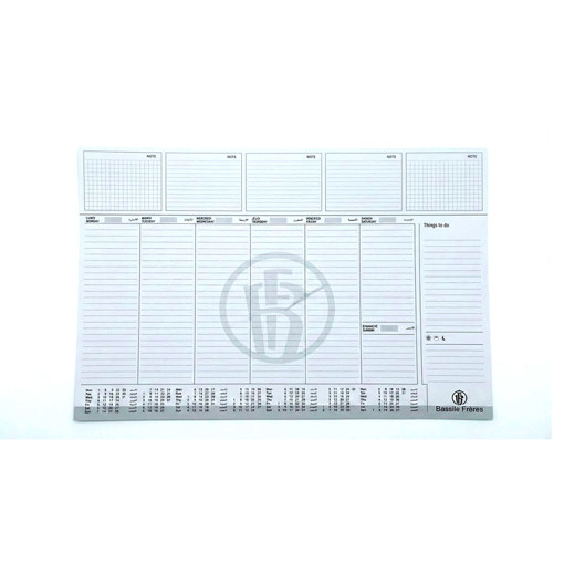 Picture of Desk Pad Agenda 34x48 2026 Bassile