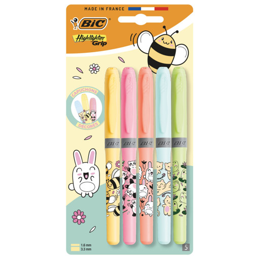 Picture of Highlighter Pack Pastel Grip Bic