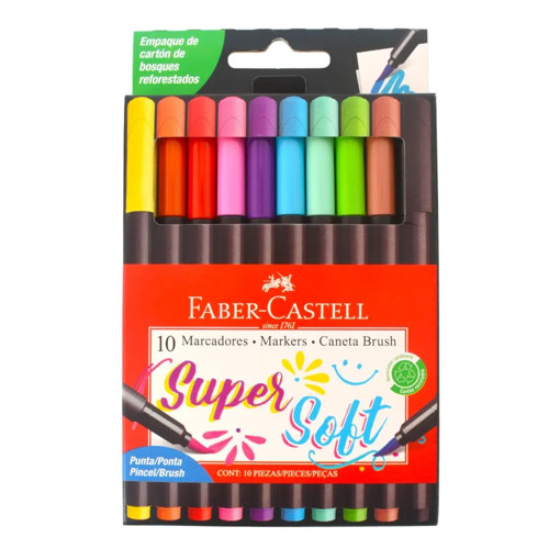 Picture of Sketch Marker Pack 10clrs Soft Brush Faber-Castell