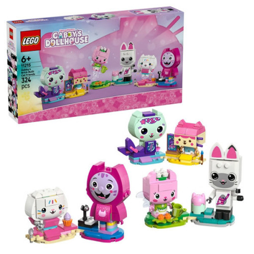 Picture of Lego Gaby's Doolhouse Brick Built Cat Friends